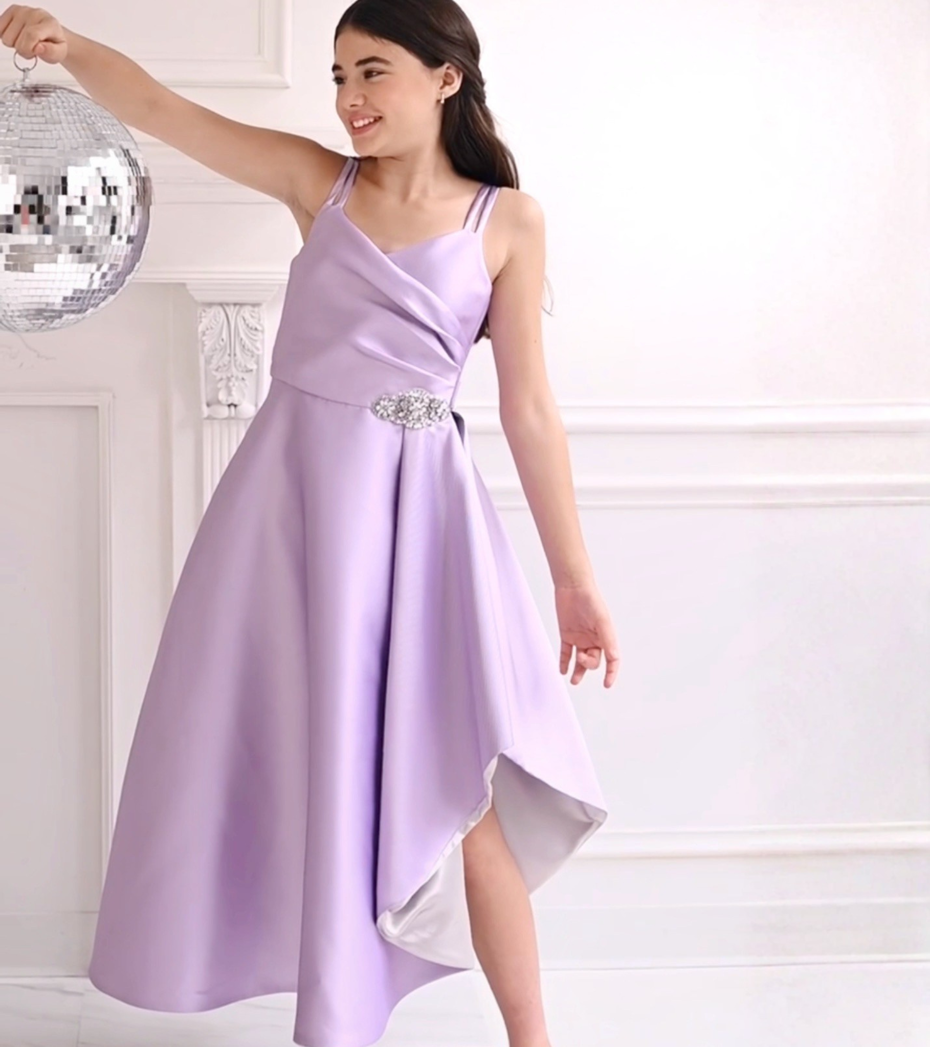 Charlotte Side Cascade Ballgown