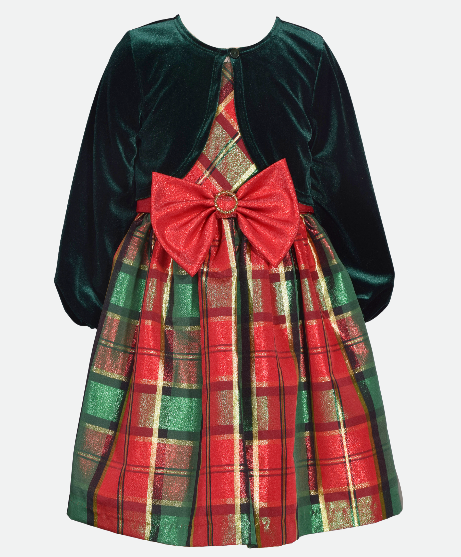 Red and green plaid dress on sale