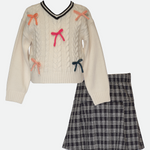 Jackie Bow Sweater & Skirt Set - Image