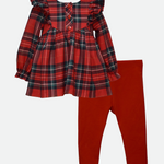 Jordan Plaid Pinafore Legging Set - Image