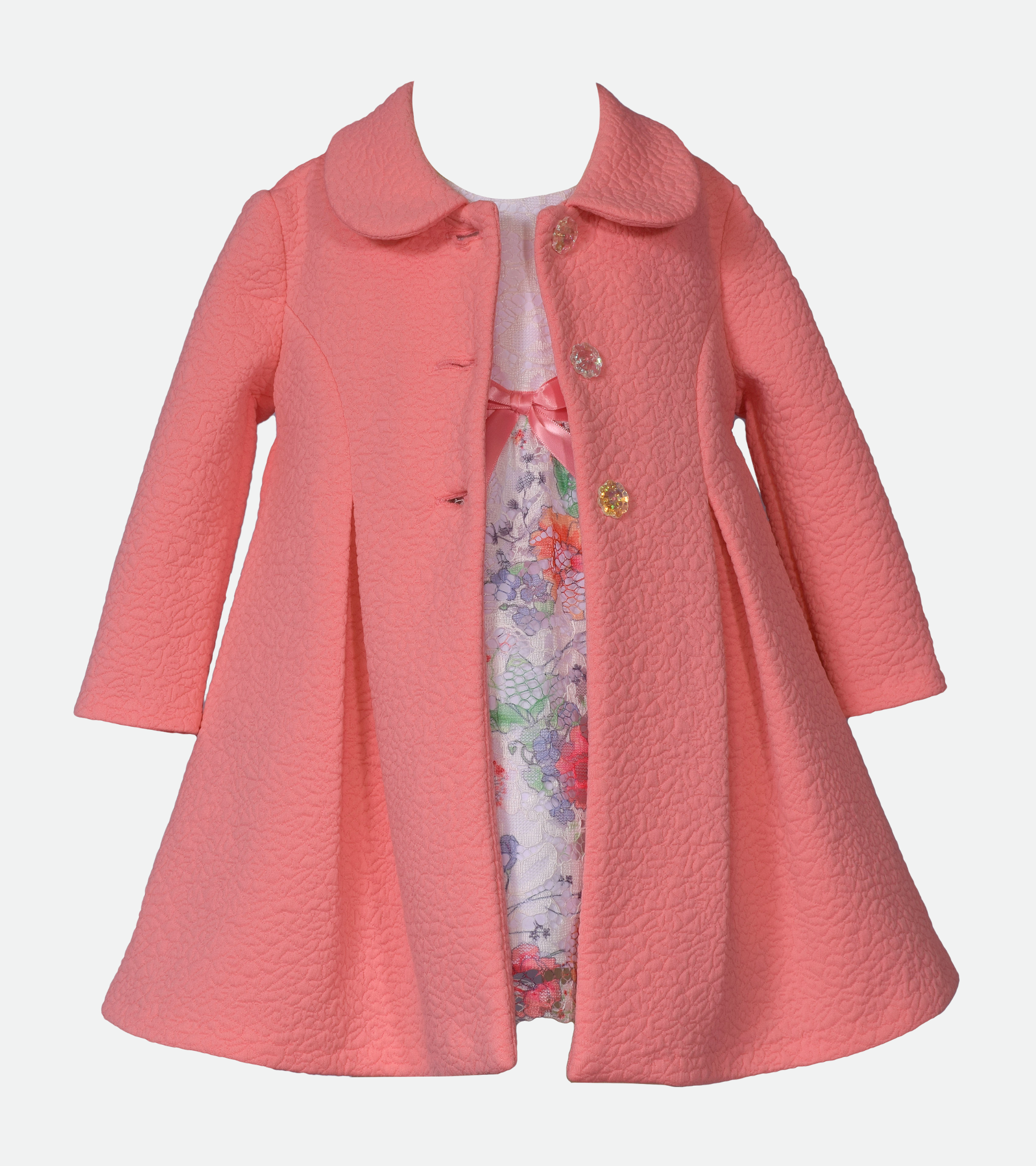 Girls Easter Dress and Coat Set For Girls