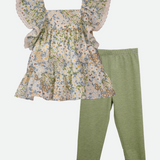 Beatrice Floral Capri Legging Set - Image