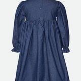 Nelle Embroidered Denim Dress - Image