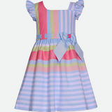 Hannah Linen Stripe Dress - Image