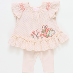 Lina Smocked Bunny Legging Set - Image
