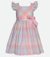Easter dresses for girls plaid pastel dress plus size girls dress 