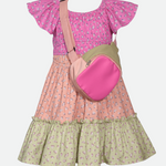 Bailey Mixed Print Dress with Bag - Image