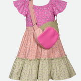 Bailey Mixed Print Dress with Bag - Image