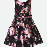 Aria Metallic Floral Party Dress - Image