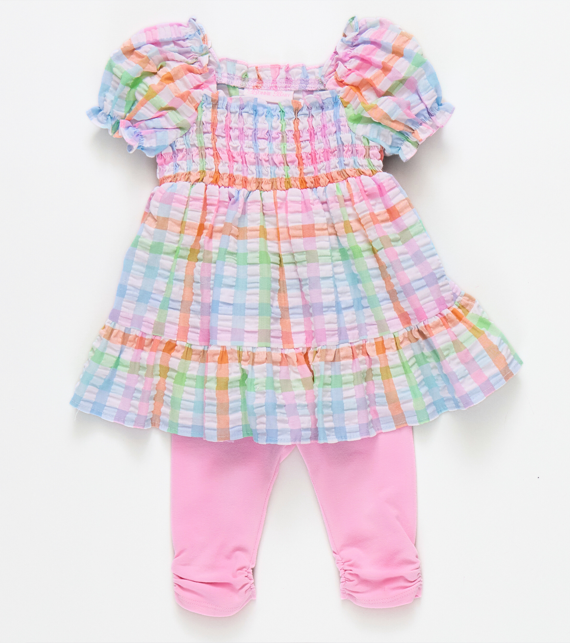 Girls Easter Outfit Gingham Legging Set