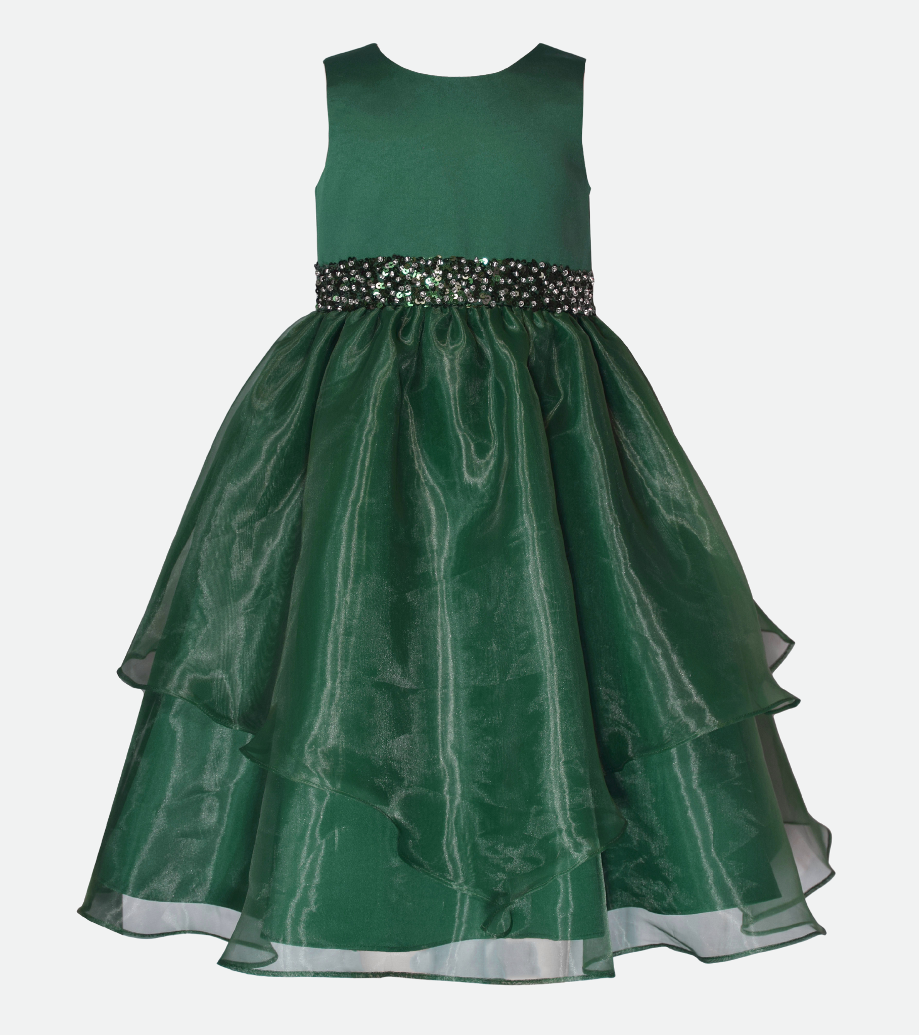 Green Party Dress for Girls Holiday Party Dress