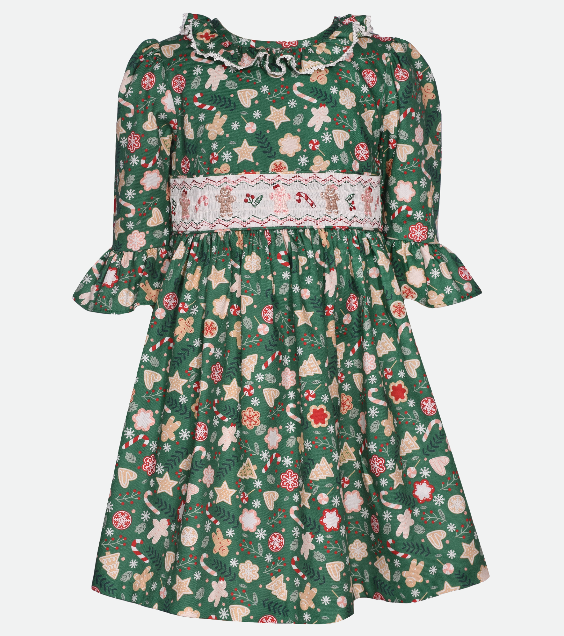 Gingerbread Smocked Dress Bonnie Jean