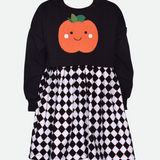 Crochet Pumpkin Sweater Dress - Image