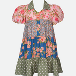 Nicola Mixed Print Dress - Image