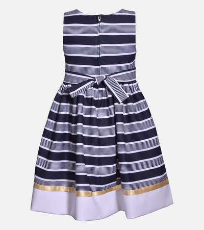 Nautical dress for girls navy stripe dress for girls