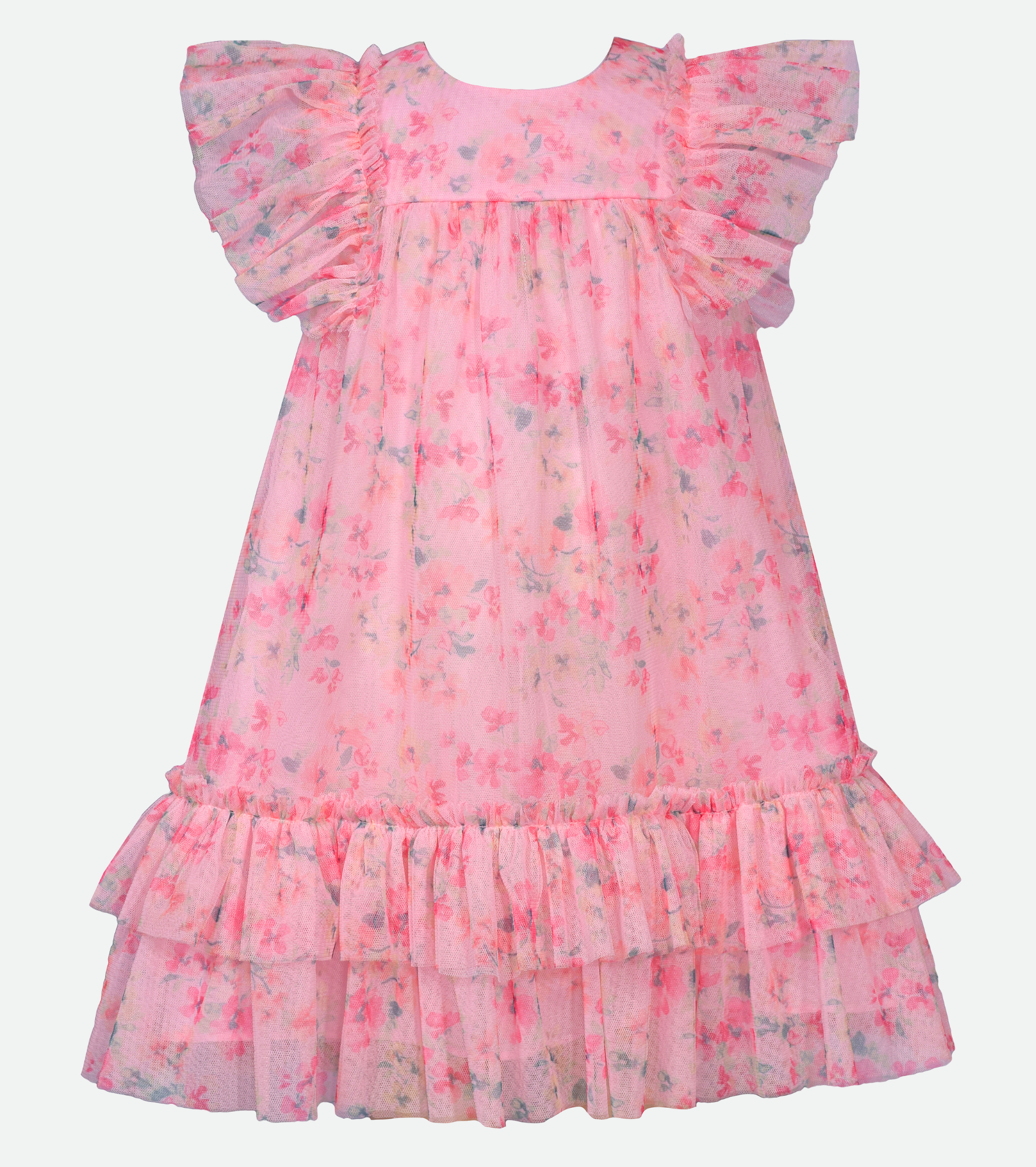Pink Floral Sundress for Girls