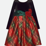 Grace Plaid Party Dress - Image