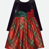 Grace Plaid Party Dress - Image