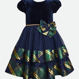 Delia Tiered Plaid Party Dress - Image