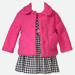 Chelsea Plaid Dress & Coat Set - Image