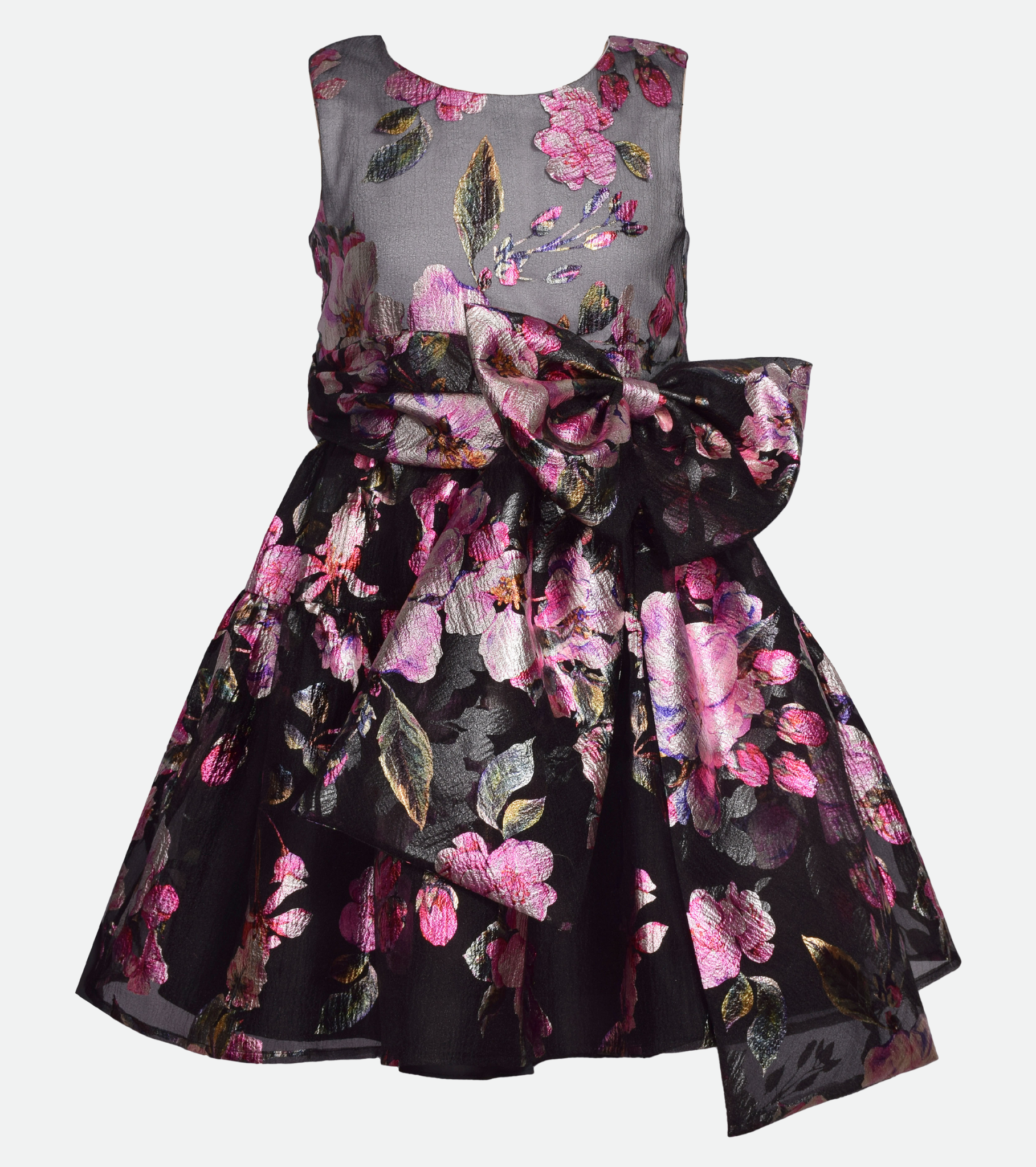 Plus Size Floral Party Dress for Girls