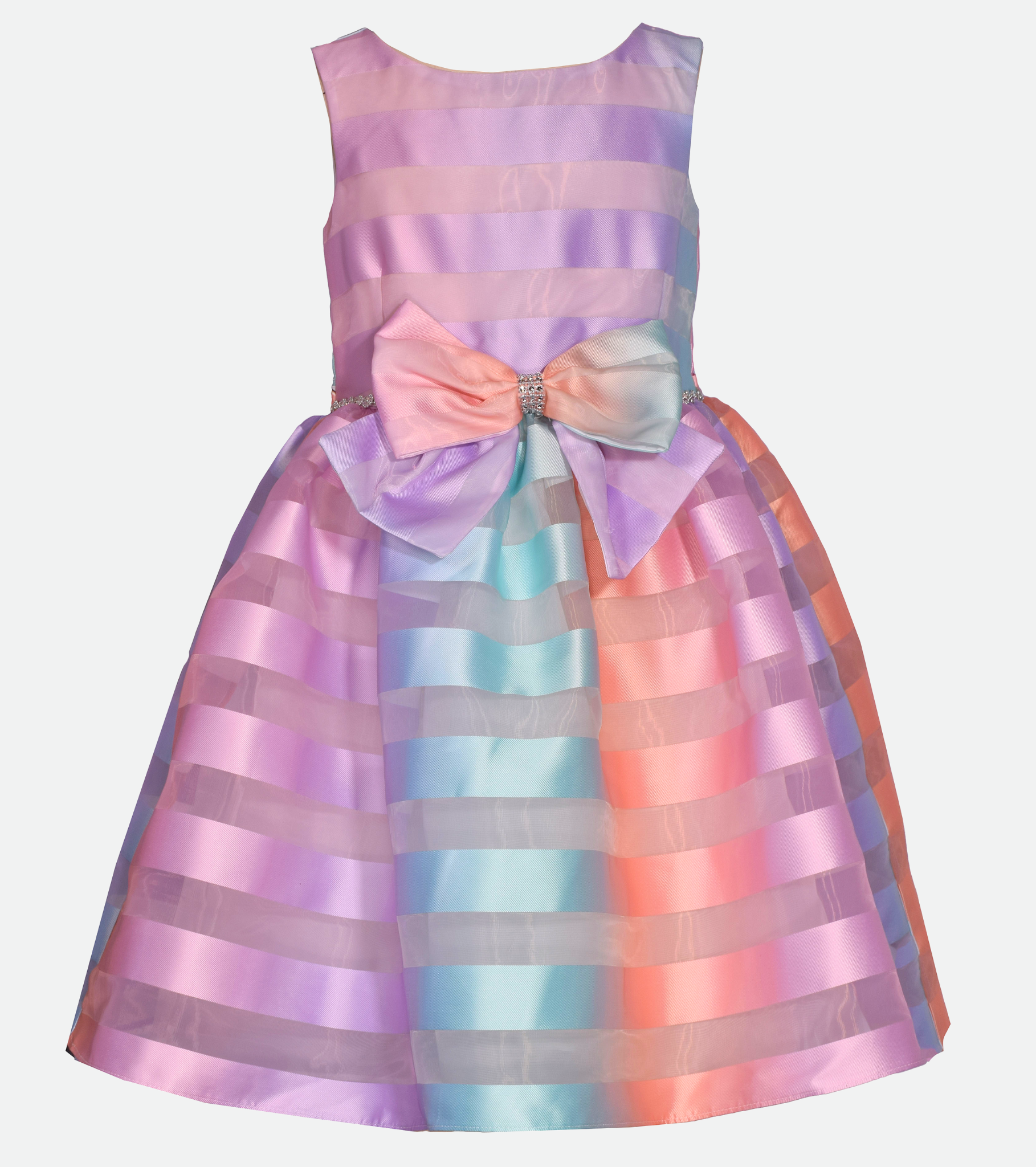 Rainbow Party Dress for Little Girl