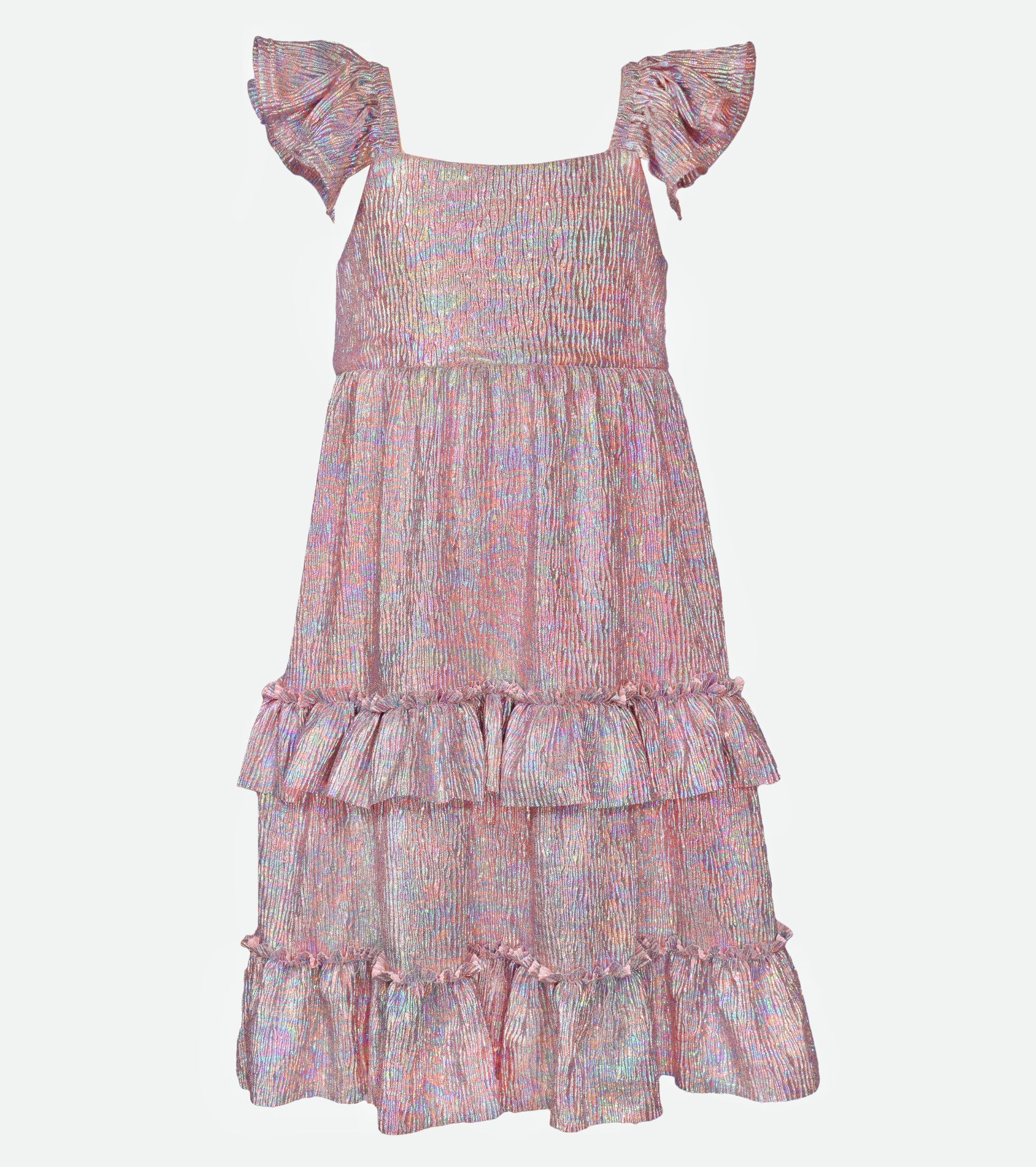 Rainbow Shimmer Party Dress for Girls