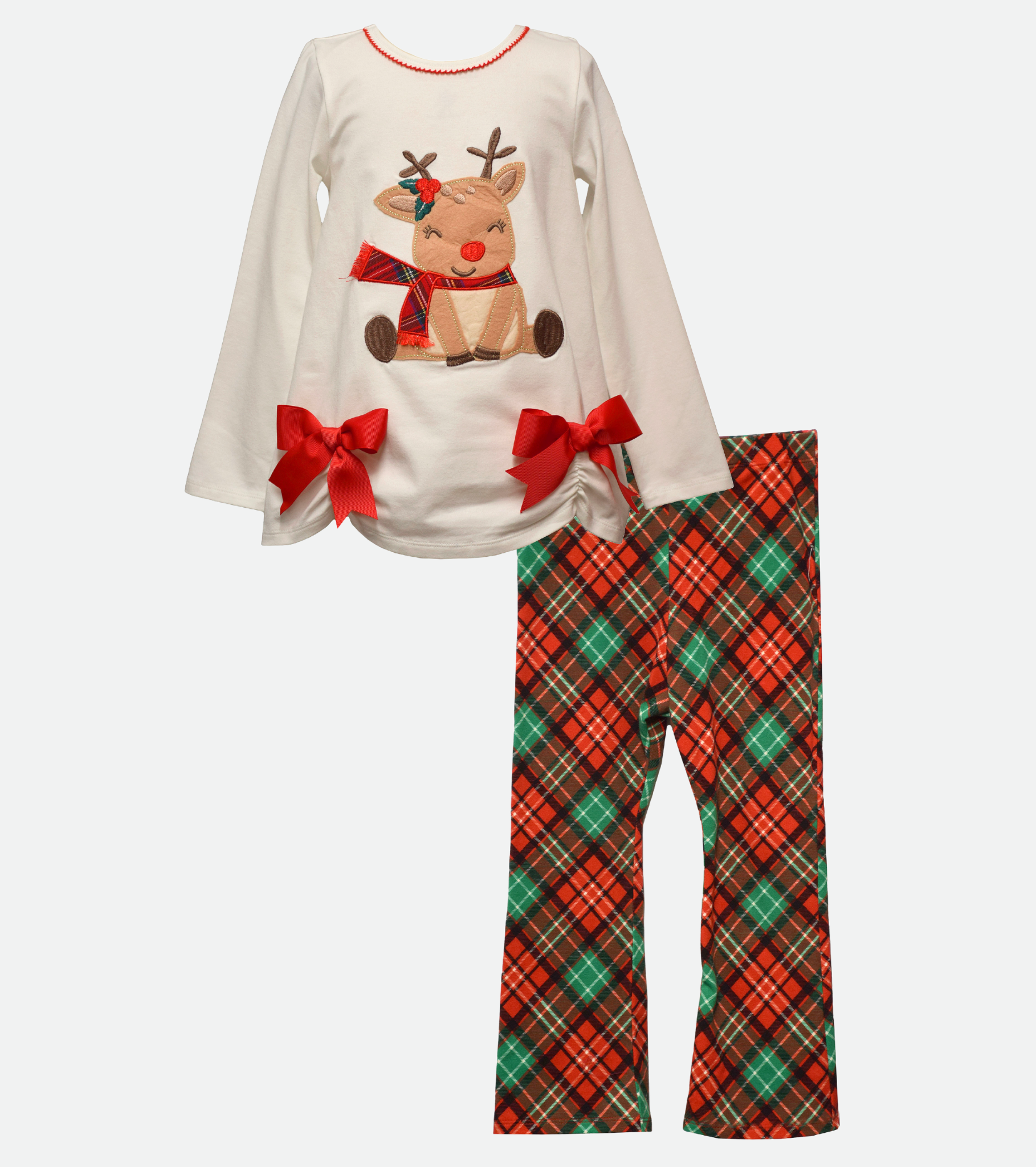 Reindeer Legging Set for Girls Christmas Outfit