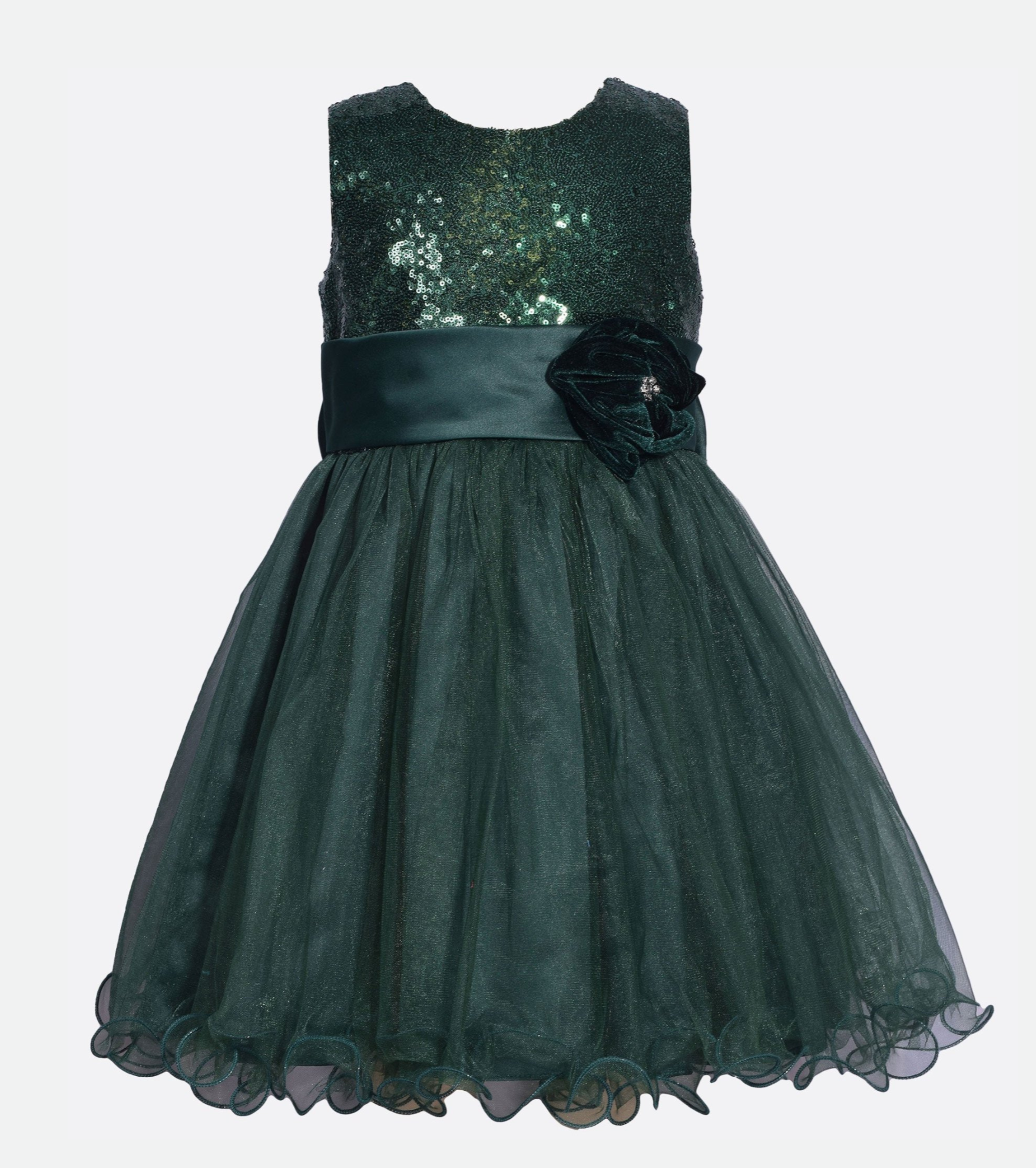 Sequin Ballerina Social Dress 14/2 / Green Sequin Ballerina Social Dress 14/2 / Green