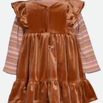 Julia Velvet Jumper Dress Set - Image