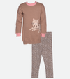 Little girls tiger sweater with cheetah print legging set 