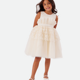 Isadora Lace Peplum Party Dress - Image