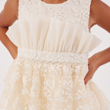 Isadora Lace Peplum Party Dress - Image
