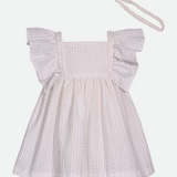 Carrie Seersucker Dress with Headband - Image