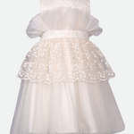 Isadora Lace Peplum Party Dress - Image