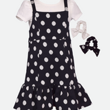 Jessie Knit Jumper Dress with Scrunchies - Image