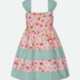 Bea Floral Party Dress with Hat - Image