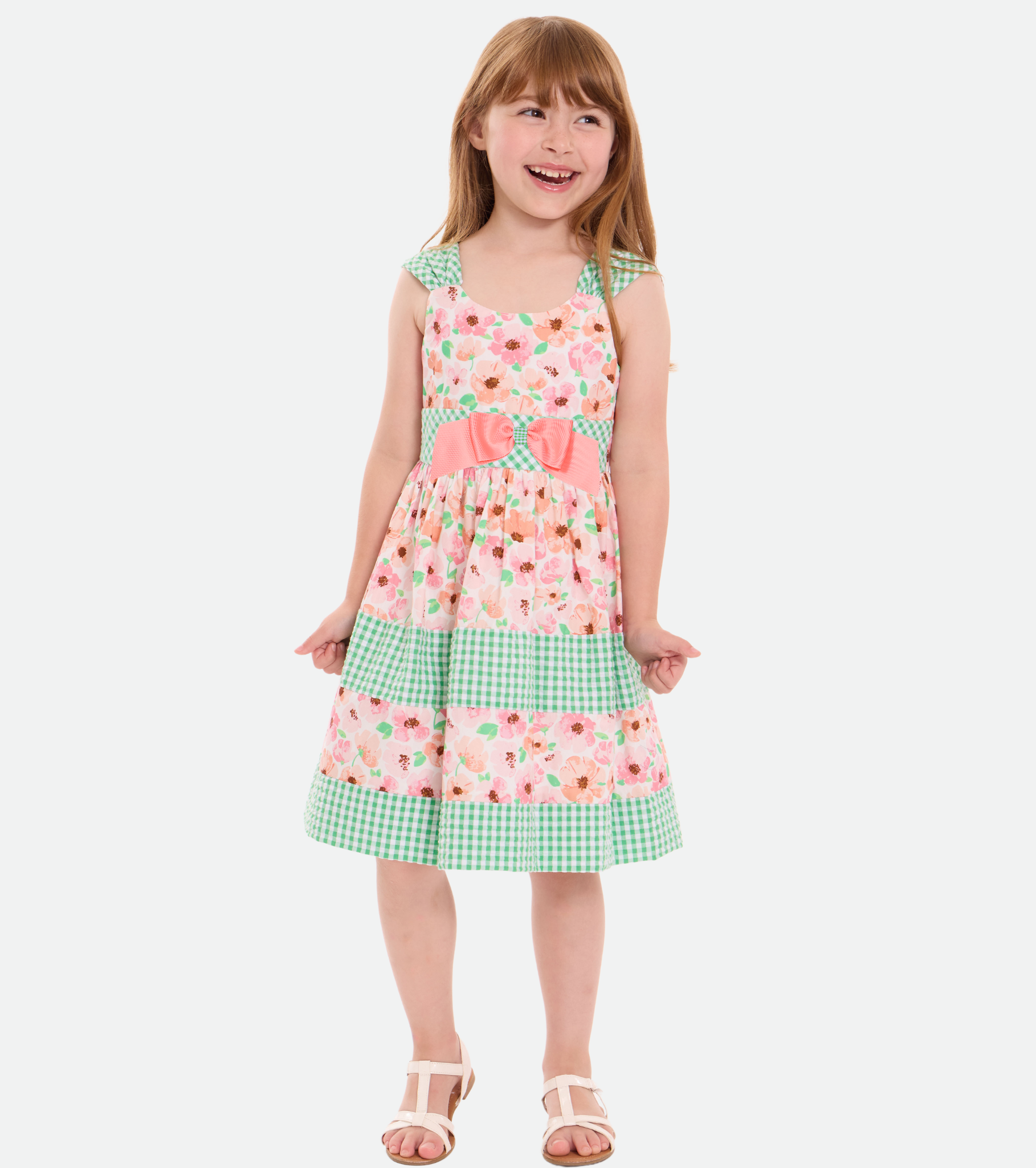 Bea Floral Party Dress with Hat