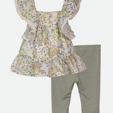 Beatrice Floral Capri Legging Set - Image