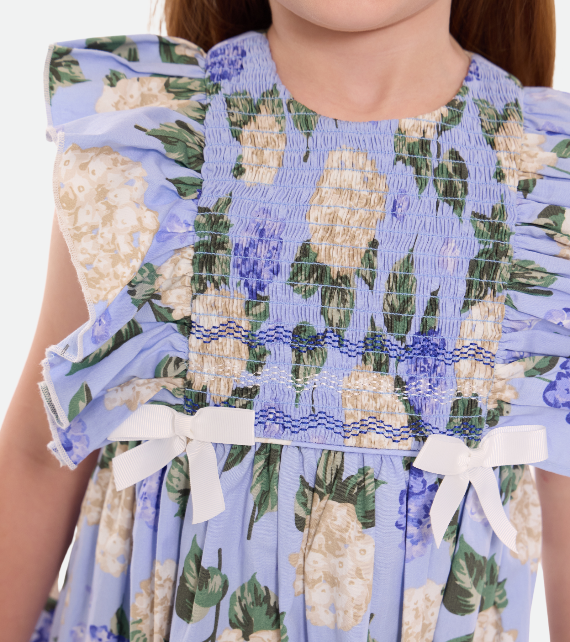 Demi Smocked Pinafore Dress