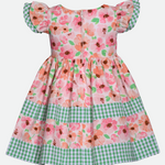 Aria Floral Party Dress with Headband - Image