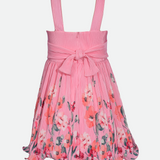 Delaney Floral Pleated Party Dress - Image