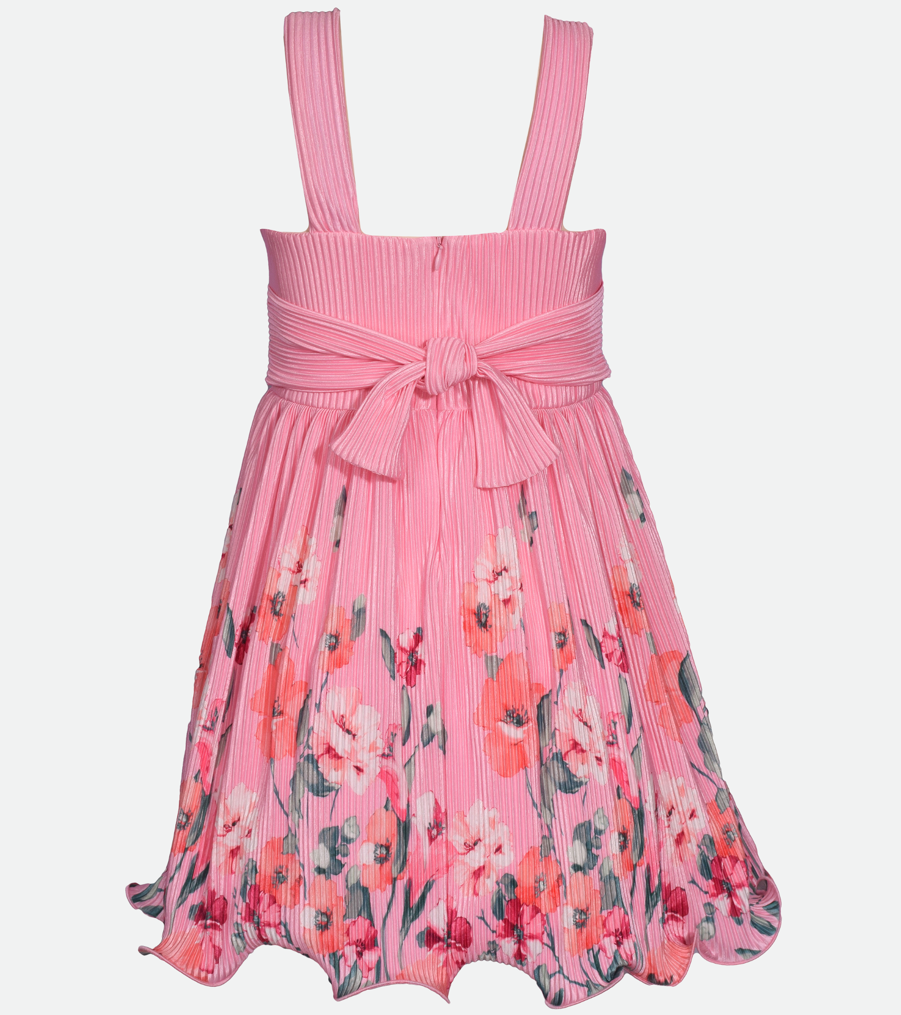 Delaney Floral Pleated Party Dress
