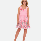 Delaney Floral Pleated Party Dress - Image