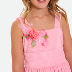 Delaney Floral Pleated Party Dress - Image