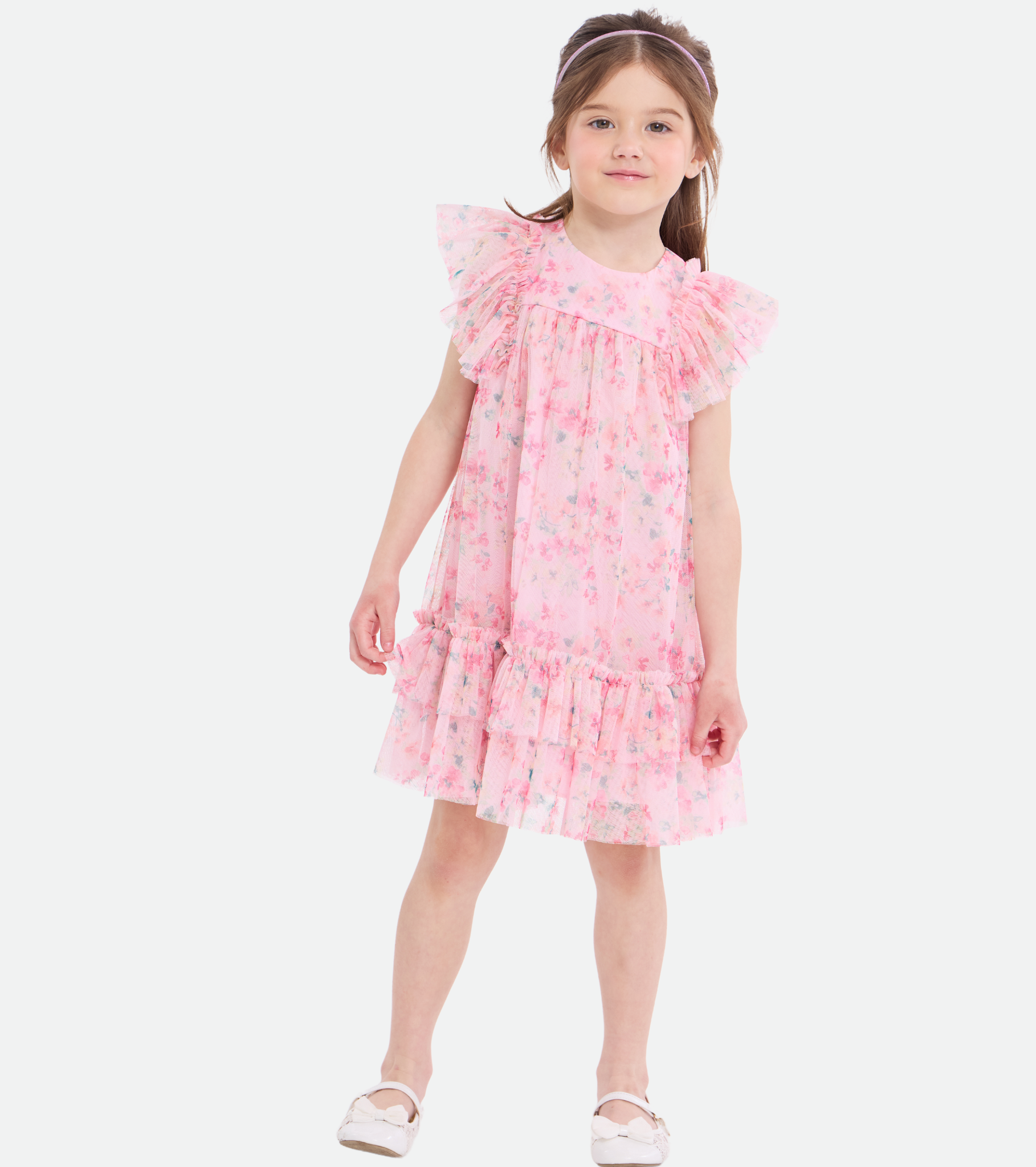Thea Tiered Flutter Dress