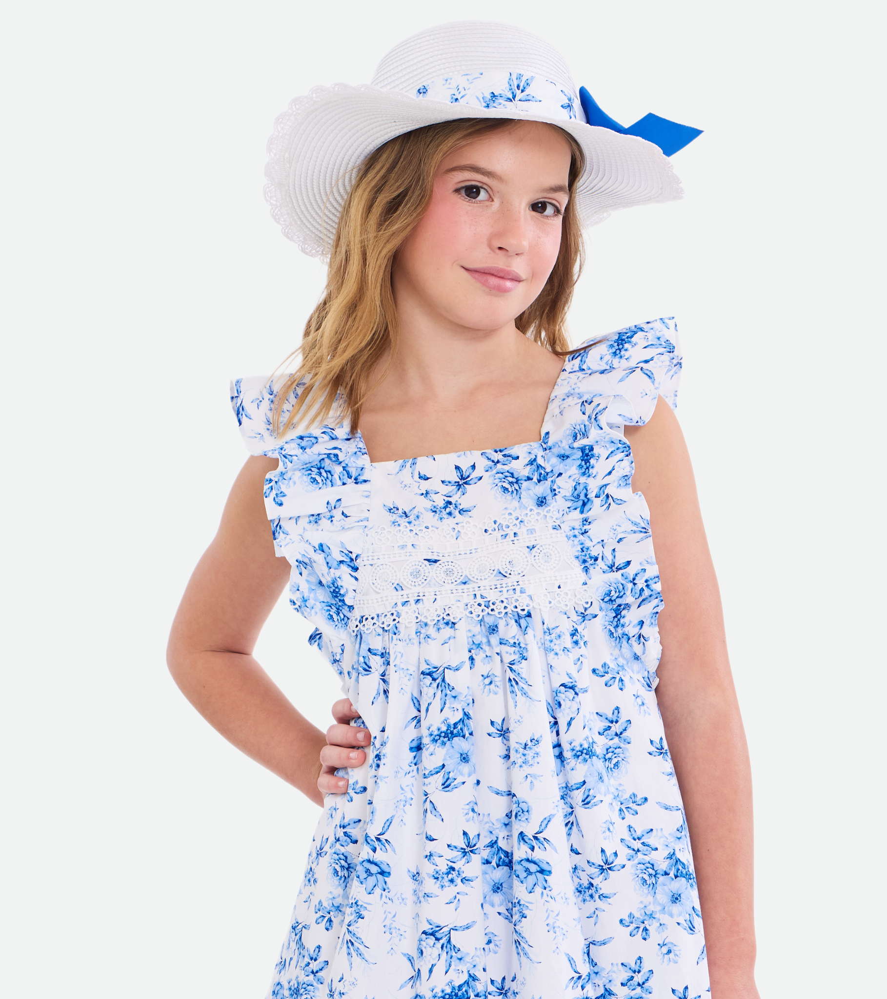 Charlotte Pinafore Dress with Hat