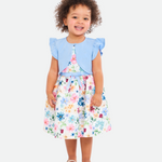 Violet Floral Cardigan Dress - Image