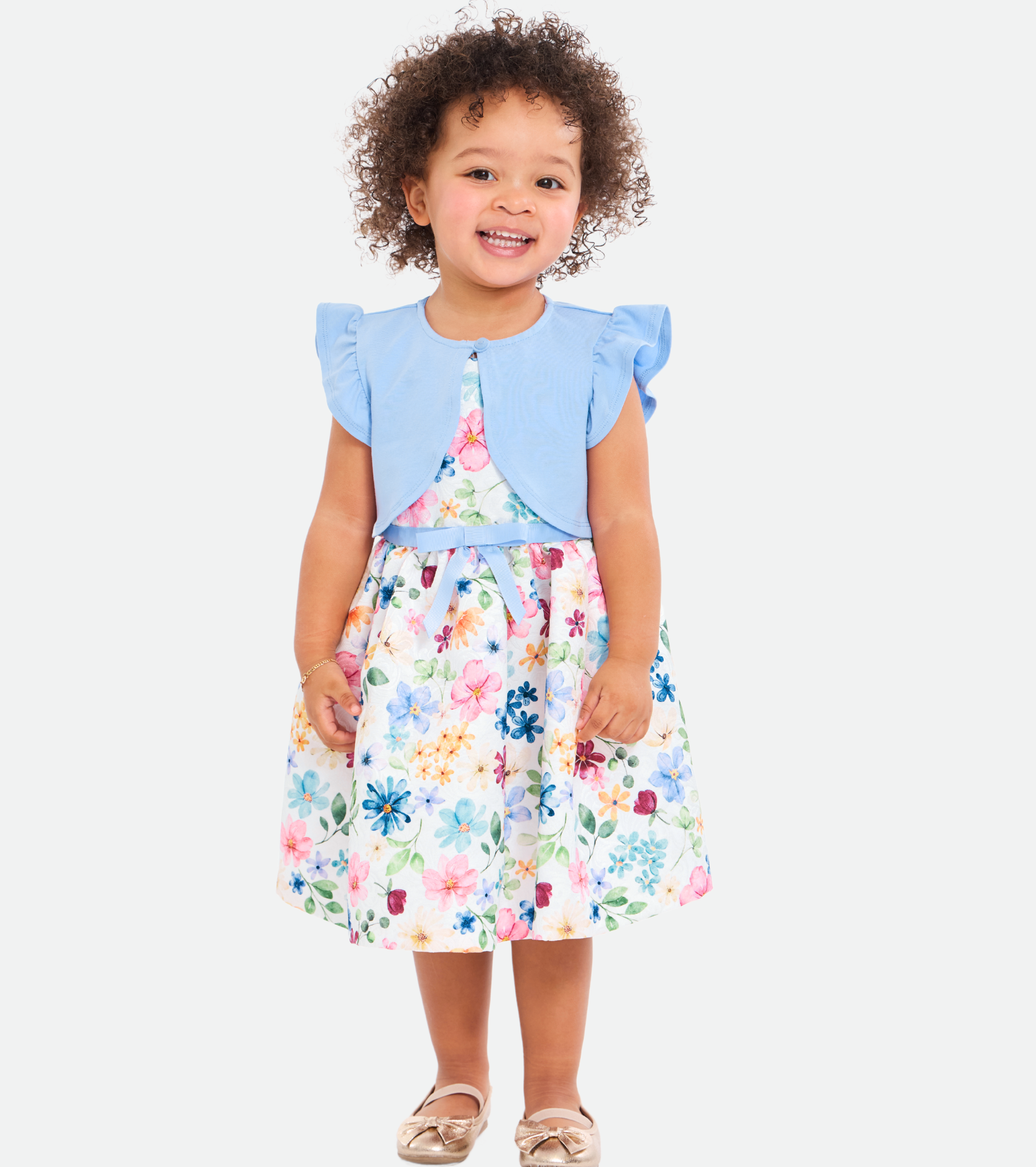 Violet Floral Cardigan Dress