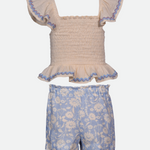 Dani Smocked Top & Short Set - Image